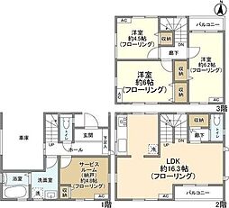 Kolet足立入谷#03 1階3SLDKの間取り