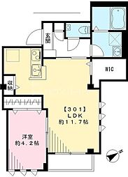 URBAN MAISON 千寿 3階1LDKの間取り