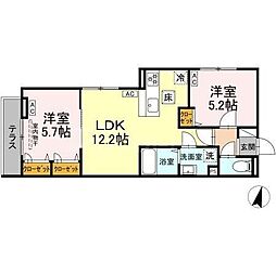 間取図画像 2LDK