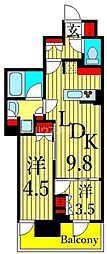 nido南千住 2LDKの間取図画像