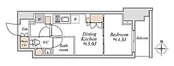 ブランシエスタ入谷グランデ 1DKの間取図画像
