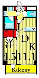 ビィ・フォルマ尾久 1LDKの間取図画像