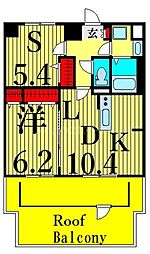 リブリ・レジデンス三ノ輪 1SLDKの間取図画像