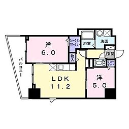 ロータス ザ・レジデンス入谷 2LDKの間取図画像