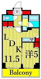 COMFORIALIV根岸二丁目 1LDKの間取図画像