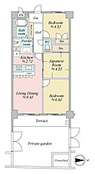 間取図画像 3LDK