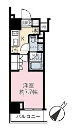 ザ・パークワンズ品川戸越 1Kの間取図画像