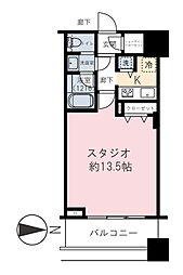 コンシェリア西新宿タワーズウエスト ワンルームの間取図画像
