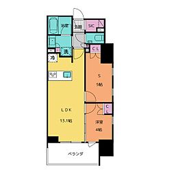 グランパセオ名古屋伏見 2LDKの間取図画像
