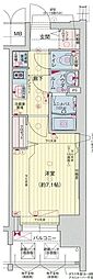 プレサンスNAGOYAファスト 1Kの間取図画像