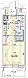プレサンス栄フロント 1Kの間取図画像