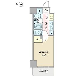 プロシード金山3 1Kの間取図画像