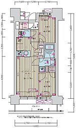 プレサンス名駅南ブリエ 2LDKの間取図画像