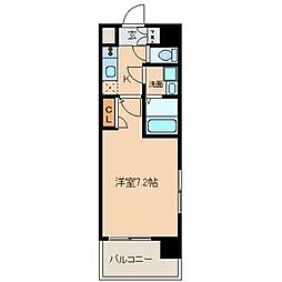 UURコート名古屋名駅 1Kの間取図画像
