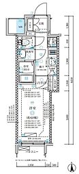 ディアレイシャス名古屋中村公園 1Kの間取図画像