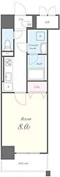 グランメゾン黒川 1Kの間取図画像