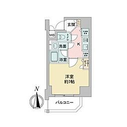 APEX名古屋栄プレミアライフ 1Kの間取図画像