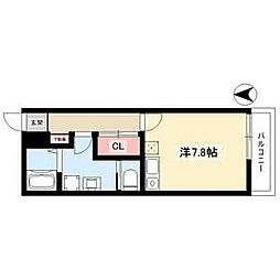 ラポール ワンルームの間取図画像