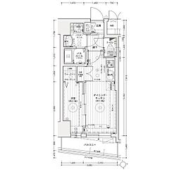エステムコート名古屋上前津 1DKの間取図画像