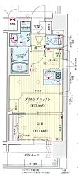 プレサンスNAGOYA本陣 1DKの間取図画像