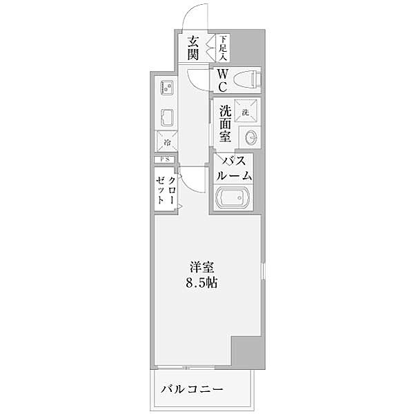 愛知県名古屋市西区幅下２丁目(賃貸マンション1K・8階・27.75㎡)の写真 その2