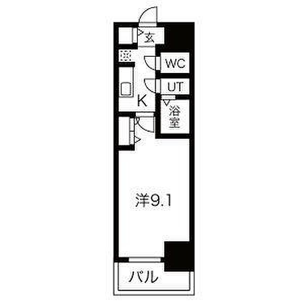 愛知県名古屋市西区幅下２丁目(賃貸マンション1K・13階・27.91㎡)の写真 その2