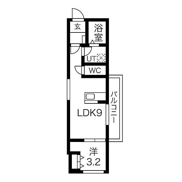 愛知県名古屋市中村区大日町(賃貸アパート1LDK・2階・30.14㎡)の写真 その2