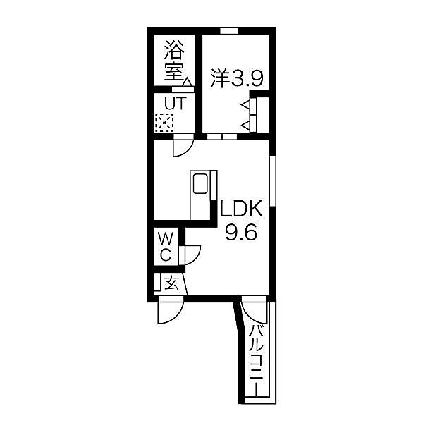 愛知県名古屋市中村区大日町(賃貸アパート1LDK・3階・30.12㎡)の写真 その2