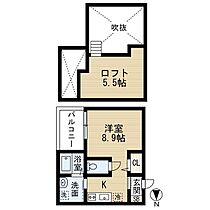 愛知県名古屋市中村区稲上町４丁目（賃貸アパート1K・2階・21.48㎡） その2