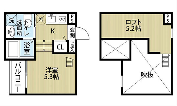 愛知県名古屋市中村区東宿町２丁目(賃貸アパート1K・2階・19.62㎡)の写真 その2