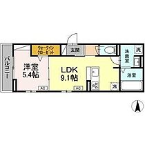 愛知県名古屋市中川区野田１丁目（賃貸アパート1LDK・2階・37.12㎡） その2