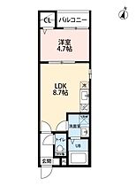 愛知県名古屋市中川区一柳通１丁目（賃貸アパート1LDK・1階・32.32㎡） その2