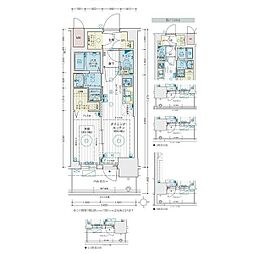 名古屋市営東山線 中村日赤駅 徒歩6分の賃貸マンション 10階1DKの間取り