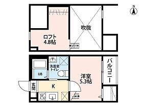 愛知県名古屋市中村区亀島１丁目（賃貸アパート1K・2階・20.57㎡） その2