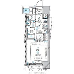 名古屋市営桜通線 太閤通駅 徒歩8分の賃貸マンション 2階1Kの間取り