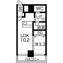 愛知県名古屋市西区枇杷島２丁目（賃貸マンション1LDK・6階・33.88㎡） その1