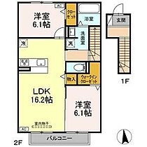 愛知県名古屋市中村区岩塚町３丁目（賃貸アパート2LDK・2階・70.35㎡） その2