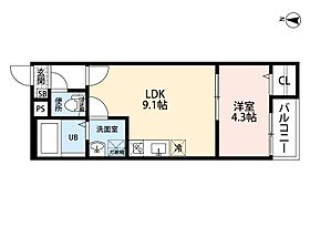 愛知県名古屋市中川区明徳町１丁目（賃貸アパート1LDK・2階・32.18㎡） その2