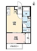 愛知県名古屋市中村区京田町２丁目（賃貸アパート1LDK・2階・31.40㎡） その2