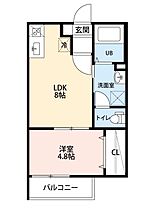 愛知県名古屋市中村区並木１丁目（賃貸アパート1LDK・3階・32.31㎡） その2