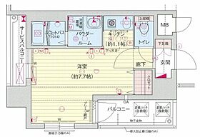 愛知県名古屋市中村区太閤３丁目（賃貸マンション1R・8階・24.89㎡） その2