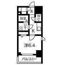 愛知県名古屋市中村区中島町１丁目（賃貸マンション1K・9階・25.56㎡） その2