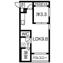 愛知県名古屋市中村区草薙町２丁目（賃貸アパート1LDK・2階・31.58㎡） その2