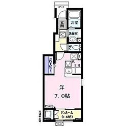 アドバンスト ワンルームの間取図画像