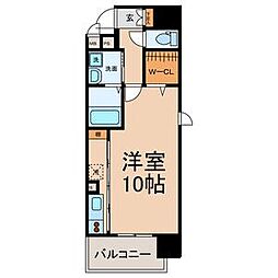 名古屋市営名城線 矢場町駅 徒歩10分の賃貸マンション 2階1Kの間取り