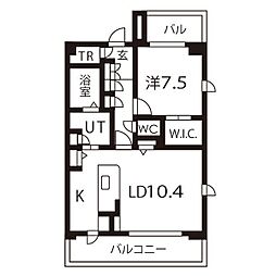 名古屋市営東山線 八田駅 徒歩11分の賃貸マンション 4階1LDKの間取り