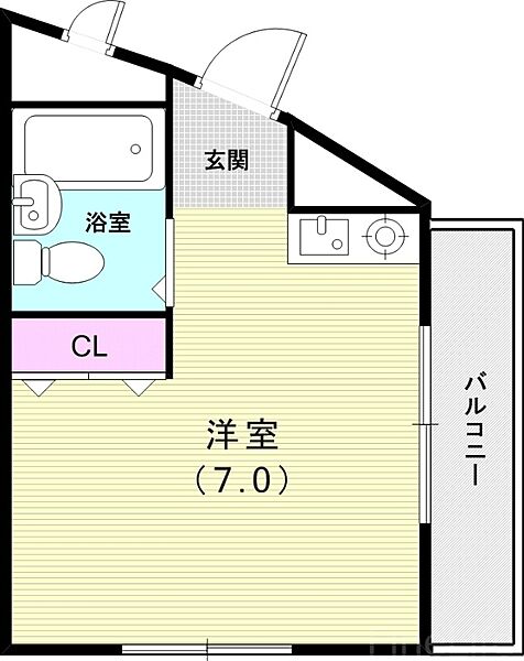 サンマリン名谷 ｜兵庫県神戸市垂水区名谷町字丸尾(賃貸マンション1K・3階・18.00㎡)の写真 その2