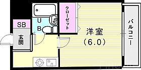 歌敷山ハイツ  ｜ 兵庫県神戸市垂水区歌敷山1丁目2-18（賃貸マンション1K・3階・21.17㎡） その2