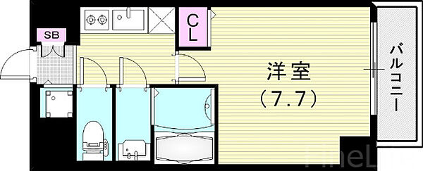 レジデンス神戸レガーロ ｜兵庫県神戸市兵庫区湊町1丁目(賃貸マンション1K・9階・26.31㎡)の写真 その2