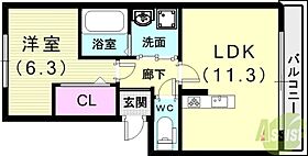 クローバー富士1号館  ｜ 兵庫県神戸市垂水区多聞町868-623（賃貸マンション1LDK・3階・43.41㎡） その2